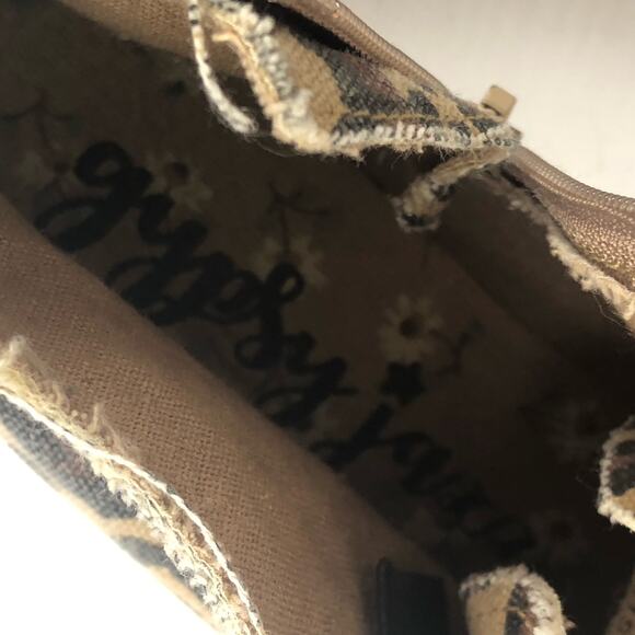 Gypsy Jazz Womens Leopard Print Zip Up Retro Fashion Sneakers Size 7 - Picture 10 of 10